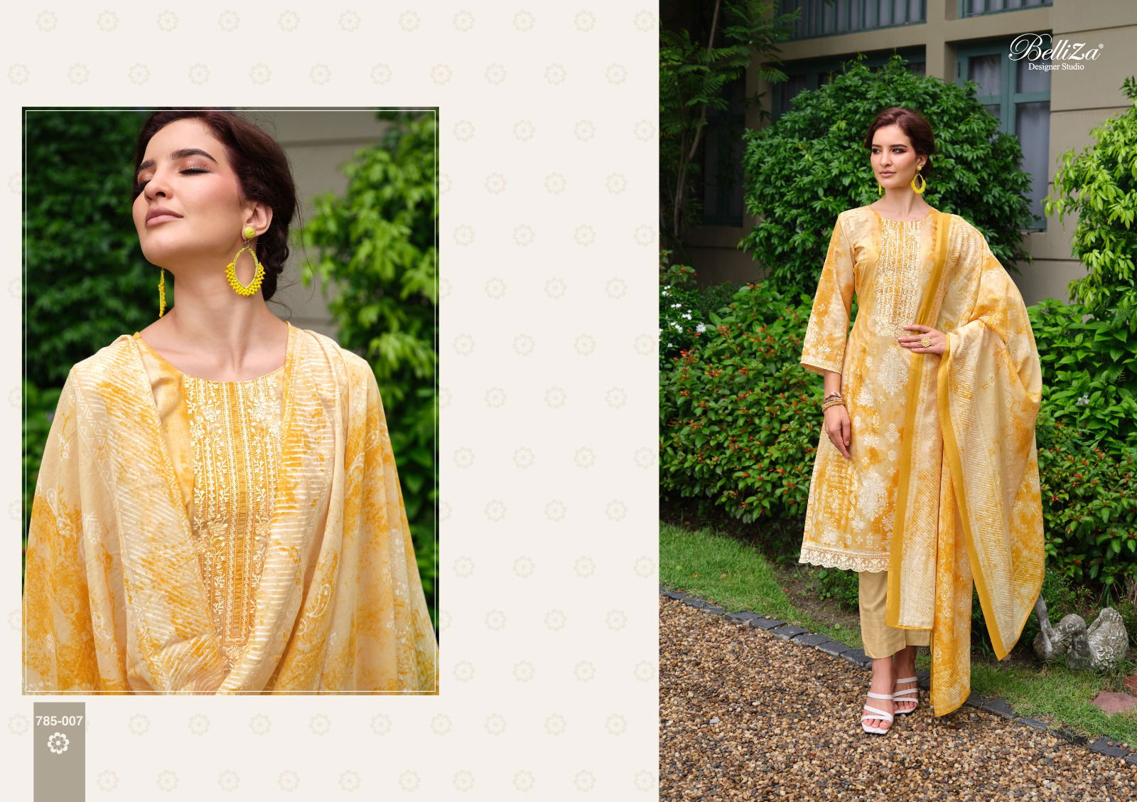 Resham By Beliza Cotton Dress Material Catalog